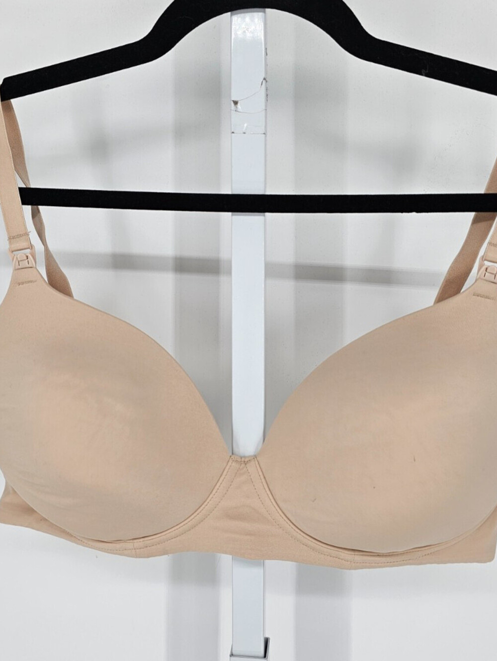 ONLY Old Navy Womens Sz 36D Maternity Nursing T Shirt Bra Solid Beige